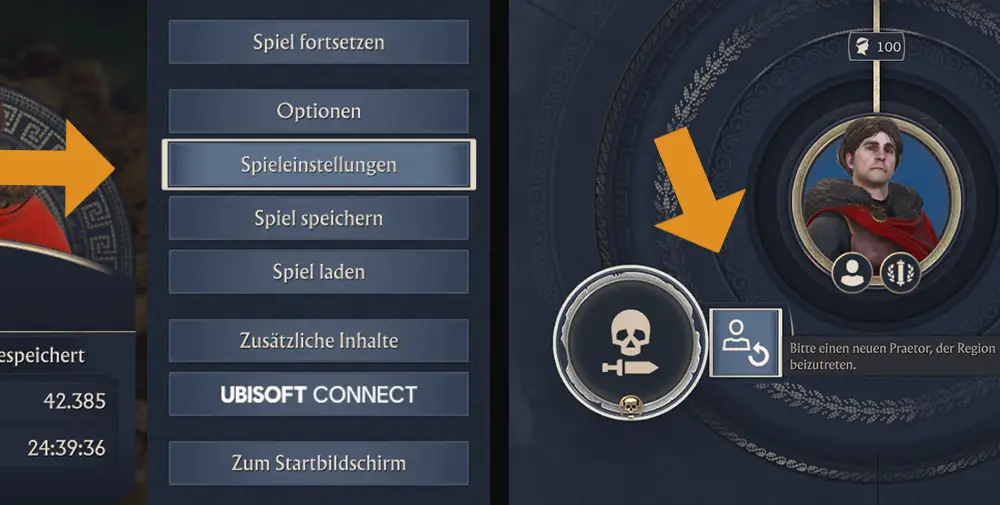 Spieleinstellungen nachträglich ändern in Anno 117