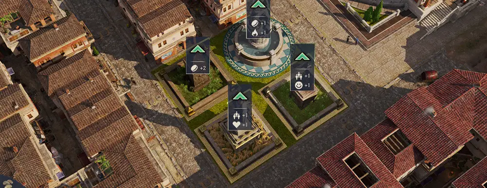 Schreine stapeln in Anno 117